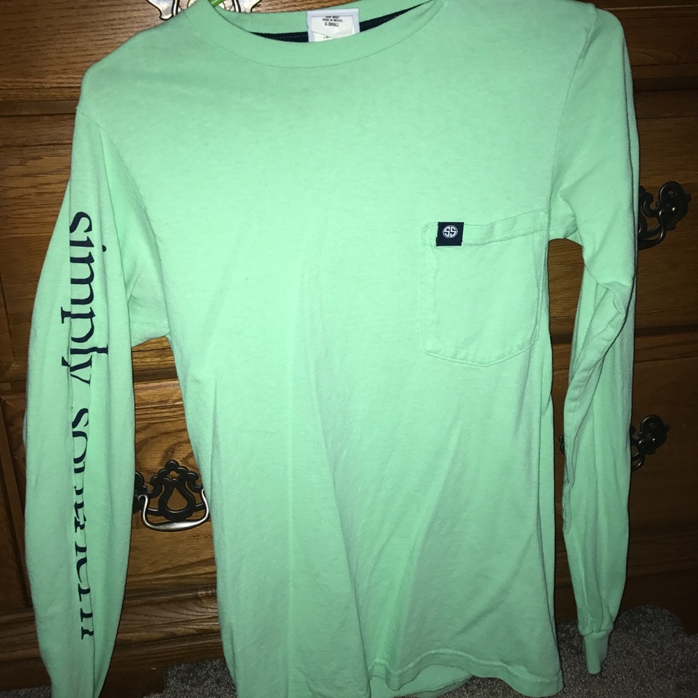 Green Long Sleeve Simply Southern